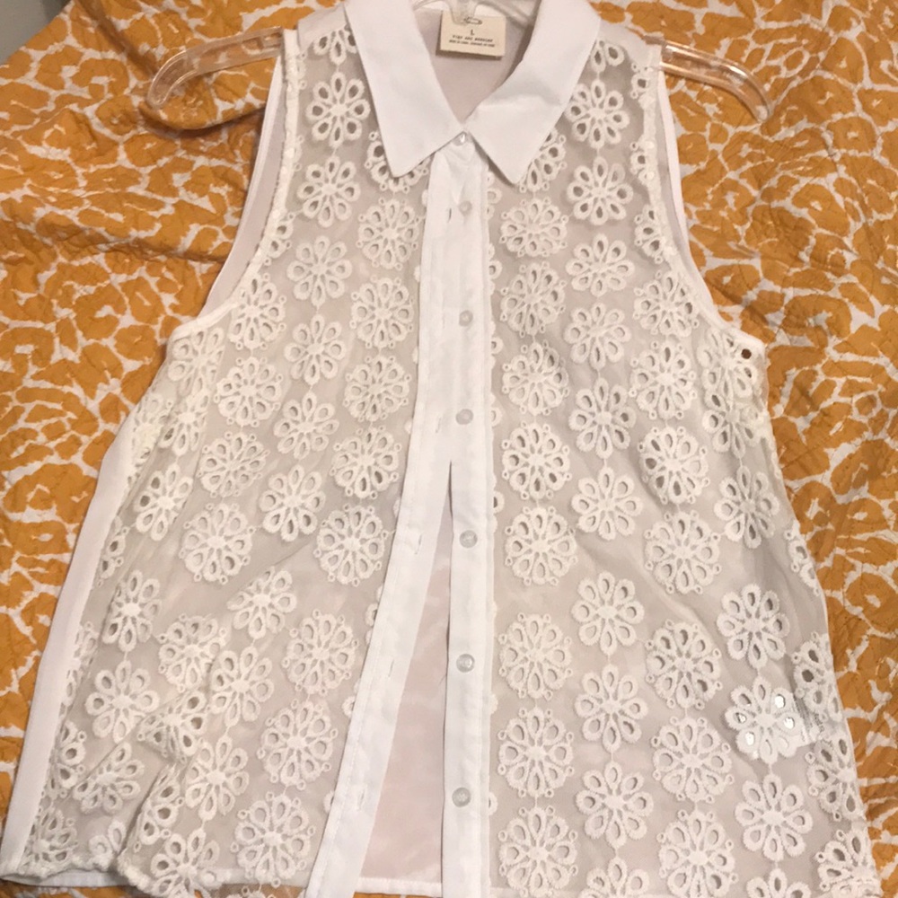 Urban Outfitters Embroidered Top